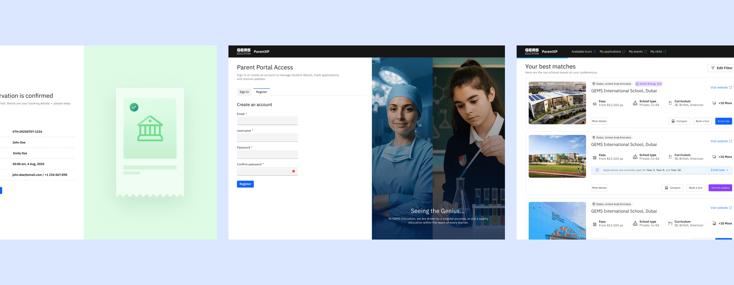 GEMS Education - Enrollment Experience