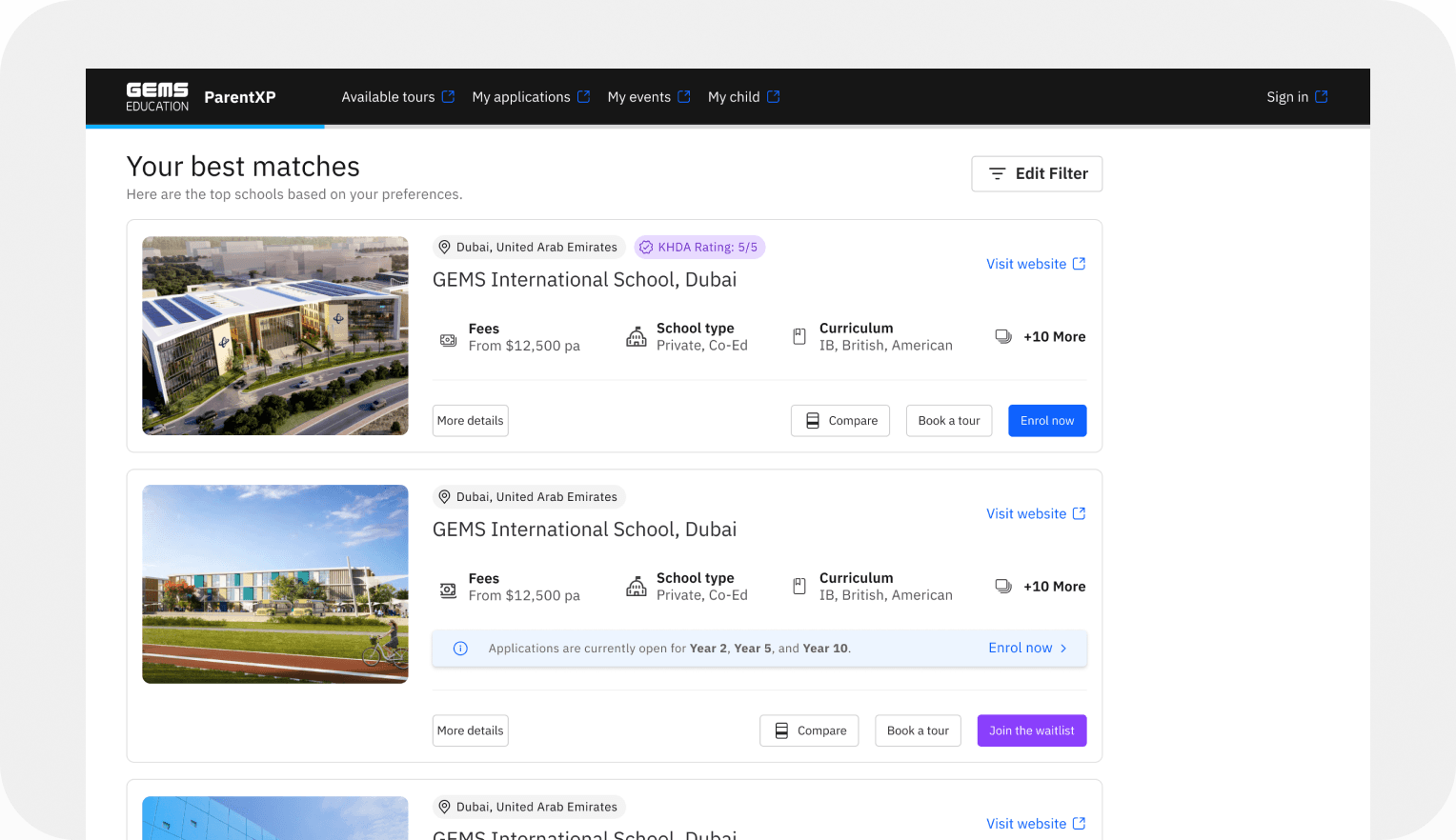 Compare Schools - GEMS Education
