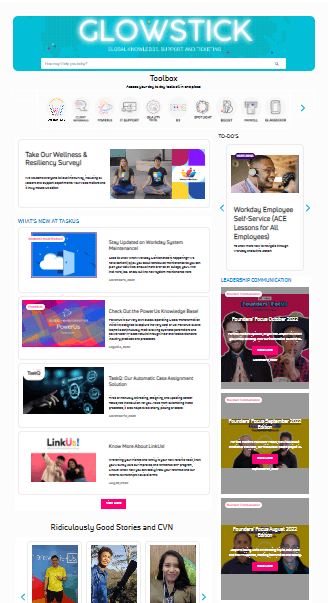 TaskUs existing portal - before redesign